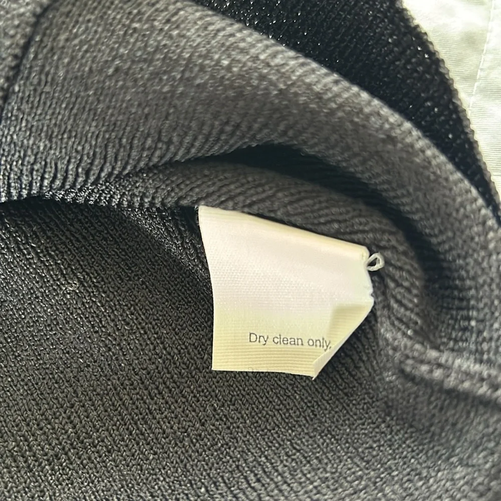 Vintage J. Crew One-Shoulder Ribbed Asymmetrical Top Medium Rayon Blend Black